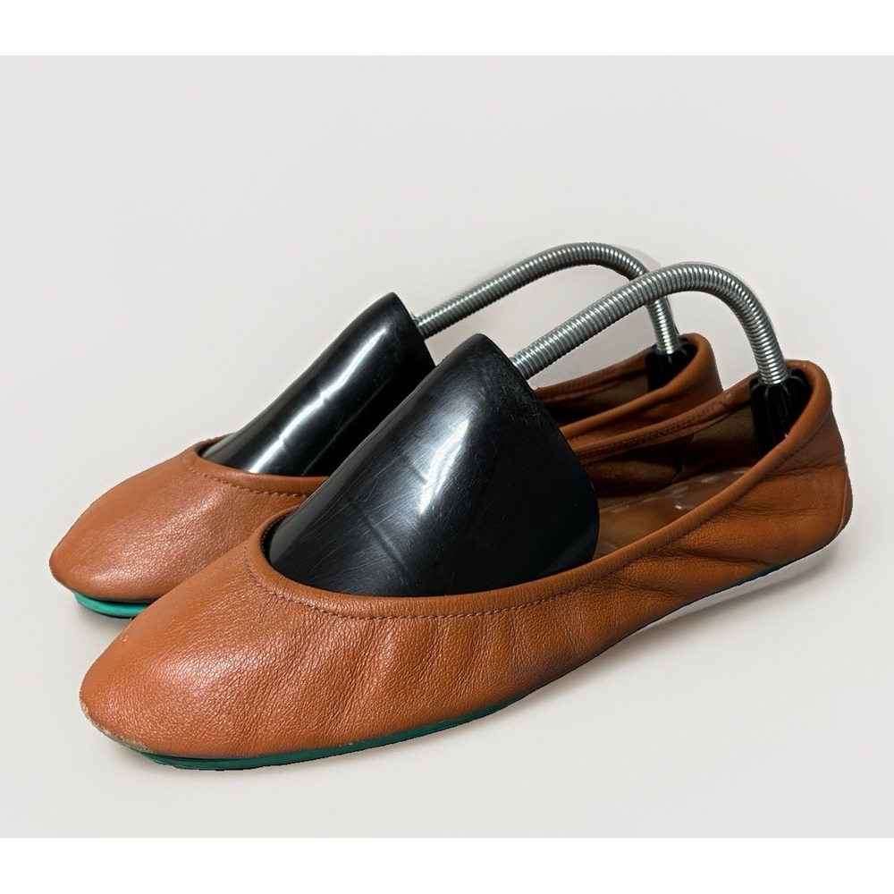 Tieks Women's 10 Chestnut Leather The Ballet Flat Matte Full Grain Comfort Shoes